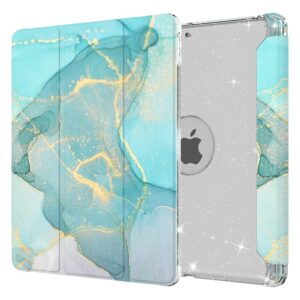 Mint Marble Flip Case for iPad 10.2-Inch