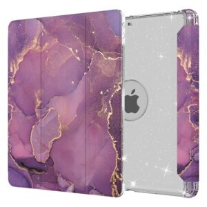 Purple Marble Flip Case for iPad 10.2-Inch